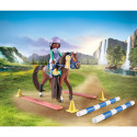 PLAYMOBIL 71355 Horses of Waterfall Zoe & Blaze with tournament course, construction toy