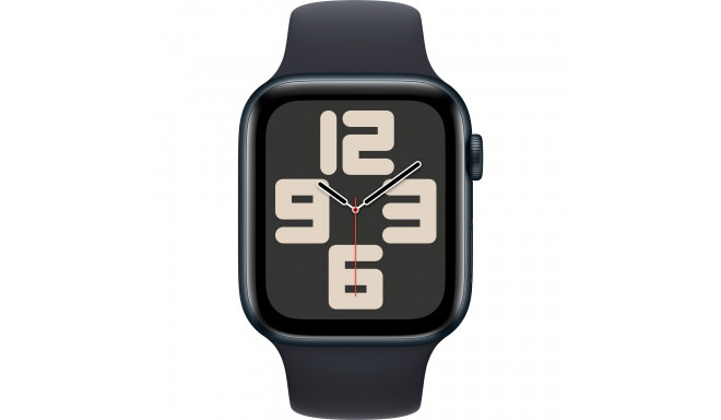 Apple Watch SE (2023), Smartwatch (dark blue/dark blue, 44 mm, sports strap, aluminum)