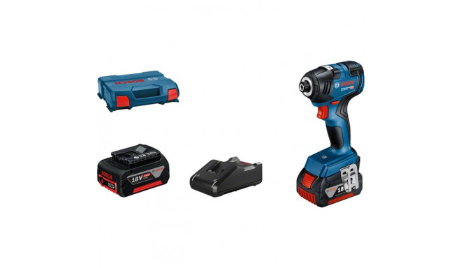 Bosch cordless impact wrench GDR 18V-200 Professional, 18Volt (blue/black, 2x Li-ion battery 4.0Ah, 