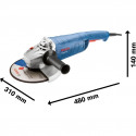 Bosch angle grinder GWS 2200 P Professional (blue, 2,200 watts)