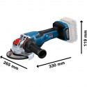 Bosch X-LOCK cordless angle grinder BITURBO GWX 18V-15 P Professional solo, 125mm (blue/black, witho