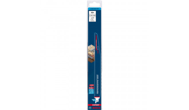 Bosch Expert reciprocating saw blade 'Wood with Metal Demolition' S 1267 XHM, 10 pieces (length 300m
