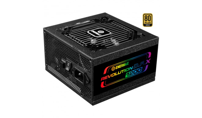 Enermax REVOLUTION DFX 1200W, PC power supply (black, 2x 12VHPWR, 5x PCIe, cable management, 1200 wa