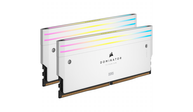 Corsair RAM DDR5 96GB 6600 CL 32 (2x48GB) dual kit (White CMP96GX5M2B6600C32W Dominator Tita