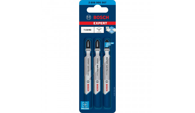 Bosch Expert jigsaw blade T 150 RD 'Soft Tile Clean' (3 pieces)
