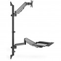 Digitus Flexible standing/sitting workstation, monitor holder (black)