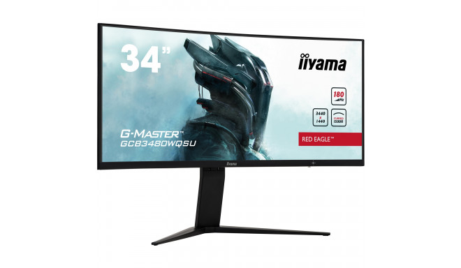 iiyama G-Master GCB3480WQSU-B1, gaming monitor - 34 -  black, UWQHD, HDMI, DisplayPort, USB, Free-Sy