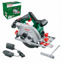 Bosch hand circular saw UniversalCirc 18V-53, 18Volt (green/black, Li-ion battery 2.5Ah, POWER FOR A