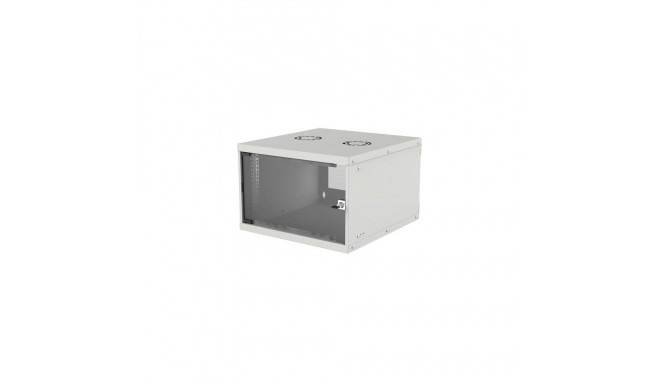 Intellinet Network Cabinet, Wall Mount (Basic), 6U, Usable Depth 500mm/Width 485mm, Grey, Flatpack, 