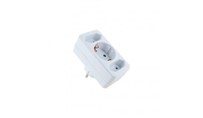 Schwaiger STVT0031 power plug adapter Type F 2x Type C + Type F White