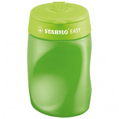 Pliiatsiteritaja 3-auguga Stabilo Easy, topsiga, roheline, paremakäelistele