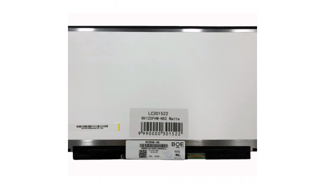 LCD screen 12.5" 1920x1080 FHD, LED, IPS, SLIM, matte, 30pin (right), A+