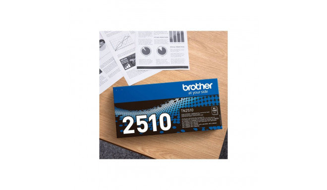 BROTHER TN2510 must toonerikassett ISO tootlikkus kuni 1 200 lehekülge