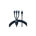 Baseus Universal Cable, Flash Series II 3-in-1 Fast Charging Data Cable (USB-A to Micro + Lightning 