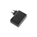 Baseus Travel Charger GaN2 Pro Quick wall charger C+C+U+U, PD 3.0, QC 4.0+, 100W EU Black (CCGAN2P-L