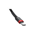 Baseus Type-C - Type-C cable Cafule PD2.0 60W Flash charging (20V 3A) 1m Red/Black (CATKLF-G91)