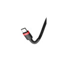 Baseus Type-C - Type-C cable Cafule PD2.0 60W Flash charging (20V 3A) 1m Red/Black (CATKLF-G91)