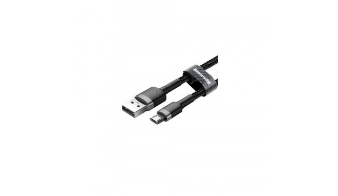 Baseus Micro USB Cafule Cable 2.4A 1m Gray + Black (CAMKLF-BG1)