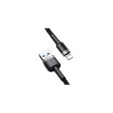 Baseus Lightning Cafule Cable 1.5A 2m Gray + Black (CALKLF-CG1)