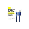 Baseus Lightning Crystal Shine Cable Series Fast Charging Data Cable 2.4A 2m Blue (CAJY000103)