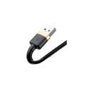 Baseus Lightning Cafule Cable 2.4A 1m Gold + Black (CALKLF-BV1)