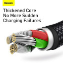 Baseus Universal Tungsten 3-in-1 USB cable (Type C / Lightning / micro USB) 3.5A 1.5m Black (CAMLTWJ