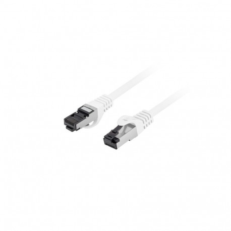 PATCHCORD CAT.8.1 S/FTP LSZH CU 1.5M WHITE FLUKE PASSED LANBERG