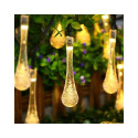 GARLAND WITH SOLAR BAT 20 LED DROP 3.35M