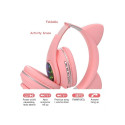 RoGer Cat M2 Bluetooth Headphones with Cat Ears LED