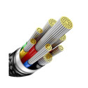 USB-C to USB-C cable Baseus Tungsten Gold 240W 3m (black)