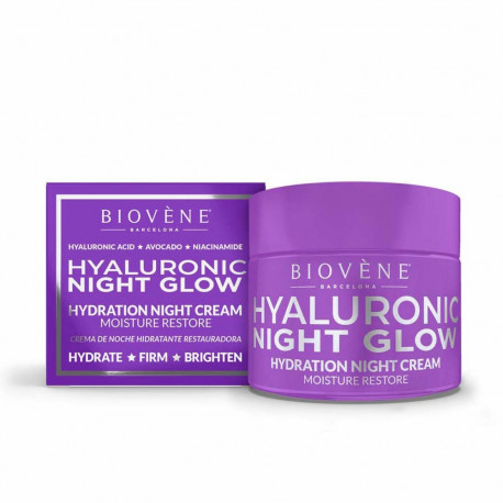 Night Cream Biovène Hyaluronic Night Glow 50 ml