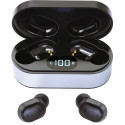 Platinet wireless earbuds Sport Vibe + charging station PM1050, black (opened package)