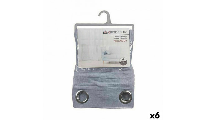 Curtain Gift Decor SLB8576-10 SLB8576-10 Blue 140 x 0,1 x 260 cm