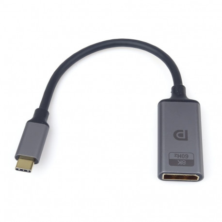 PremiumCord Adapter USB-C to DisplayPort DP1.4  Male/Female 8K@60Hz and 4k@120Hz  20cm