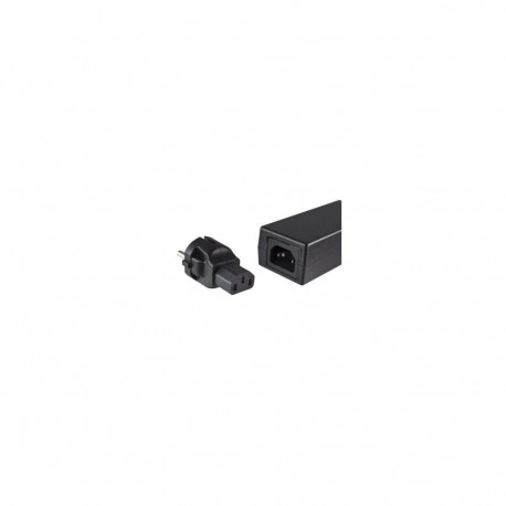 Adapter CEE 7/7 male to IEC C13 female, 230V, 10A