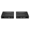 PremiumCord HDMI fiber optic extender 4K@60Hz 4:4:4 up to 40 km, IR, RS232, Audio 3,5mm