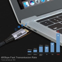 PremiumCord kaabel USB4 Gen 3x2 40Gbps 8K@60Hz 240W Thunderbolt 3 1,2m