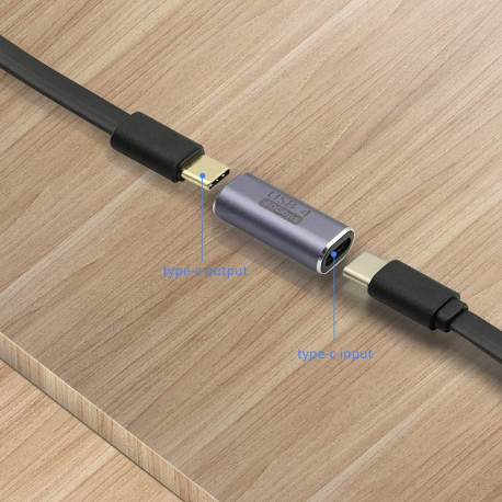PremiumCord 40Gbps Aluminium USB-C Female to USB-C Female coupler