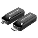 PremiumCord USB-C to HDMI extender via Cat5e/6/6a 4K@60Hz up to 60m