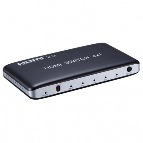 PremiumCord 4K@60Hz HDMI switch 4:1 plastic with remote control