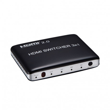 PremiumCord 4K@60Hz HDMI switch 3:1 plastic with remote control