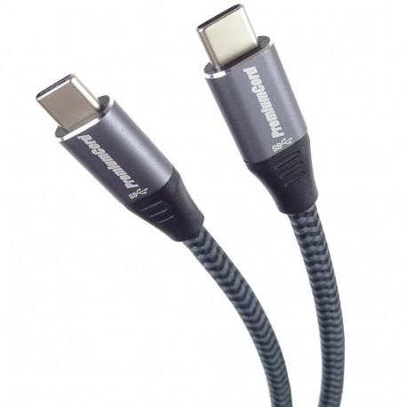 PremiumCord Cable USB 3.2 Gen 1 USB-C male - USB-C male, cotton sleeve, 1,5m