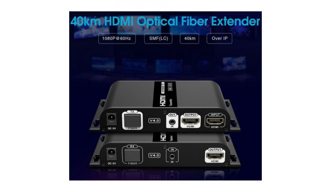 PremiumCord HDMI fiber optic extender FULL HD, up to 40 km