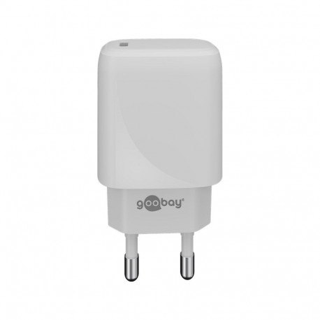 Goobay vooluadapter 20W 230V USB-C PD Fast charge , valge