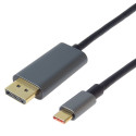 PremiumCord kaabel USB-C - DisplayPort DP 1.4  8K@60Hz a 4k@120Hz 2m