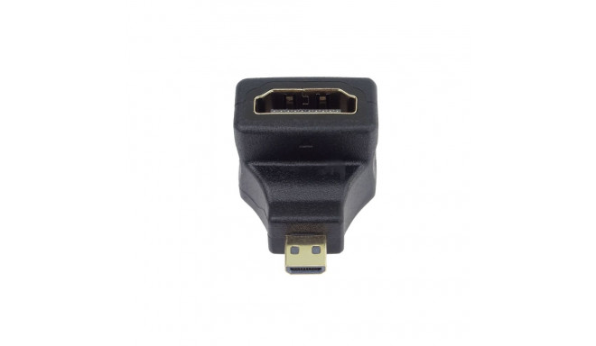 PremiumCord Adapter Micro HDMI Male to HDMI Female angled 90°, golden plated