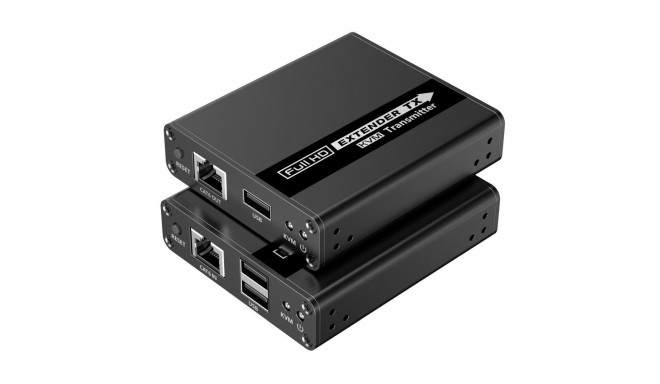 PremiumCord HDMI KVM extender 4K and FULL HD 1080p up to 70m with USB