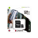 Kingston Canvas Select Plus microSDXC 128GB U1/V10/A1, čtení 100MB/s + SD adaptér