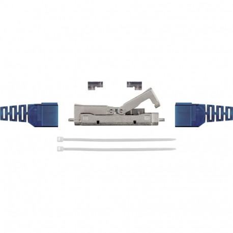 PremiumCord Slim tool-free cable connector CAT 6A STP shielded