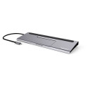 PremiumCord USB-C Full Size MST Dock Station with Noteebook Stand